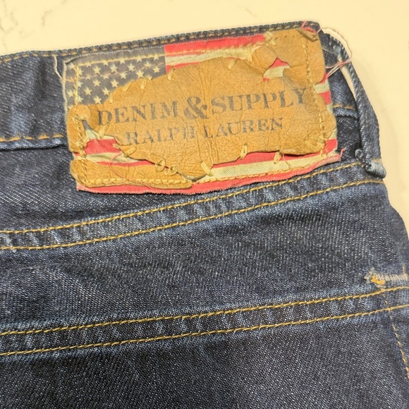 Denim & Supply Ralph Lauren Men's Dark Blue Straight Jeans - Picture 5 of 6